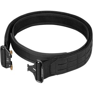 FAIRWIN Tactical Balttle Molle Rigger Belt with Quick Release Buckle - 2 Inch Heavy Duty Carry Combat Belts for Men (Black)
