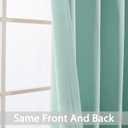 Yakamok 84 Inch Length Blackout Curtains for Bedroom, Room Darkening Thermal Insulated Solid Grommet Panels for Living Room(62Wx84L, Aqua, 2 Panels)