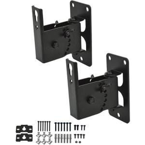 Speaker Wall Mount, Speaker Mount Wall, Wall Speaker Mount Brackets for Small Speakers Swivel & Tilt,Hold up to 30lbsDX-618 (2 Packs Black)