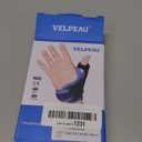 Velpeau Thumb Wrist Support Brace, CMC Thumb Spica Splint for Arthritis Pain, De Quervains Tenosynovitis, Trigger Thumb, Tendonitis, Sprain, Fits Both Left or Right Hands (Plastic Insert Version, M)