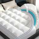 Full Size Mattress Topper, 4.5 Inch Memory Foam Mattress Topper for Back Pain & Pressure Relief, 2.5" Cooling Memory Foam Soft and Supportive + 2" Pillow Top Mattress Pad Cover, with 8-21" Deep Pocket