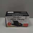 Feeke Rat Trap, Large Mouse Traps, Mouse Traps Indoor for Home, Instant Kill Traps for Mouse Rat Chipmunk, Quick Set Up and Reusable - 6 Pack, Black