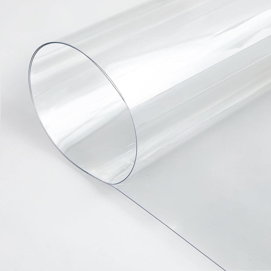 Beeveer Polycarbonate Clear Plastic Sheet 1 Pcs 36" x 96" Flexible Plastic Sheet Panels with UV Coating on Both Sides for Crafts DIY Window Replacement Panes
