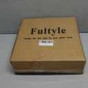 Fultyle Round Side Table, Small Drink Table for Small Spaces, Modern Accent End Table Nightstand with Solid Wood Leg for Living Room, Bedroom, Corners, and Office (White)