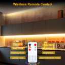 LAFULIT Under Cabinet Lighting Kit - 8 PCS 20 Inch Pre-Cut Strips, 2700K Warm White Flexible LED Strip Lights with Remote and Power Adapter for Kitchen Cabinets, Shelf, Desk, Counter - 13ft