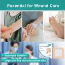 Dimora Silicone Foam Dressing with Border 40 Pack, Adhesive 4"x4" Wound Dressing Large Bandage for Wound Care