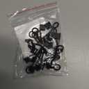 USB C Cap Dust Protector, 16Pcs USB C Dust Cover Caps with Tethered Anti-Dust Cap for Type C Charging Ports High Toughness Snug Fit to Prevent Dust/Oxidation (Black)