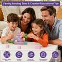 Magnetic Blocks Advent Calendar 2025 for Girls, 24 Days of Christmas Countdown with Princess Unicorn and Castle Building Kit, Xmas Gift Stocking Stuffers for Kids