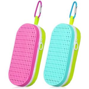 Blueweenly 1 Pcs Swim Goggle Case for Swimming with Hole Zipper Clip Silicone Cases for Goggle Gift