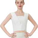 Compression Post Mastectomy without Reconstruction,Post Breast Surgery Compression Bandage, Minimally Invasive Surgery Chest Strap Compression Bandage, Medical Recovery Stretch Bandage, Size Medium