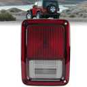 Clidr Tail Light Assembly for 2007-2018 Jeep Wrangler Rear Brake Stop Lamp w/Bulb Replace 55077891AH CH2800177 Left Driver Side