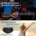 Shoulder Blade & Trapezius Trigger Point Massager, Upper Back Stretcher for Shoulder Back Pain Relief, Posture Correction & Muscle Relaxation, Ideal Gift for Mother