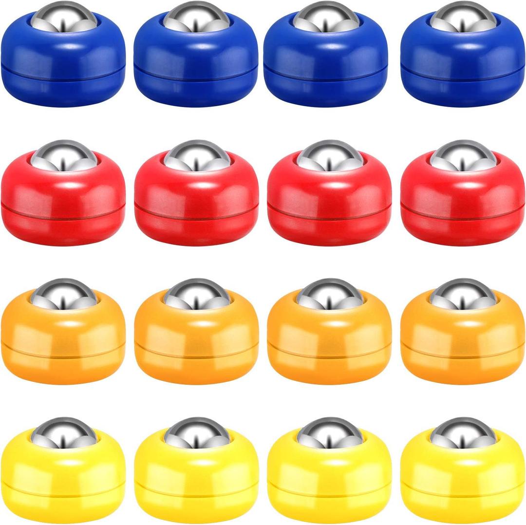 Gejoy Mini Shuffleboard Replacement Puck Tabletop Equipment Rollers Set Shuffleboard Curling Accessories