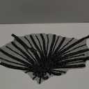 Handmade Rhinestones Beads Patches Trim Bodice apploique for Graduation Dress Evening Party Dress DIY Accessories 13.7X22inches (Black)