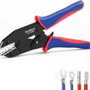 Wire Crimping Tool for Non-Insulated Terminal, AWG 22-6 Ratchet Wire Crimper Tool, Crimping Pliers for Non-Insulated Wire Connector