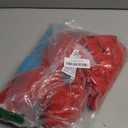 Girls Tulle Tutu Costume Set - Blue/Red Skirt, Red T-Shirt, Stretch Striped Pants & Headband for Birthday Party (125-135cm)
