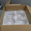Glooglitter 4 Pack Fixture Replacement Globe Shade 6 Inch Diameter E26 Base 1-5/8 Inch Fitter Round Glass Globe Lampshade Cover for Pendant Wall Sconce Chandelier Vanity Light(Clear)