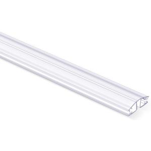 1 Pack Living Hinge for Golf Cart Windshield Piano Drum Shield Cuttable Clear PVC Living Hinge (36 Inch)