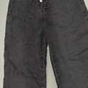 Women's Jeans Double Breasted Stretch Jeans High Waist and Slim Washed Straight Pants, Size: M/L