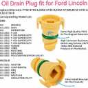 6PCS Oil Drain Plug Fit forFord F-150 F150 Mustang Bronco Explorer Edge Lincoln MKZ BC3Z-6730-B KX6Z6730B BC3Z6730B BC3Z6730A、 FT4Z-6730-A FT4Z6730A BC3Z-6730-A KX6Z-6730-B
