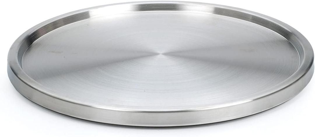 RSVP International Endurance TURN-1 Turntable Lazy Susan, Stainless Steel, 10.5" | Handy in Cabinet, Refrigerator or on Counters | Organize Spices, Canned Foods, Pots, Pans, Dinnerware, 10.5 Inch