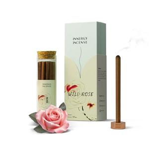 Rose Incense Sticks Natural - Romantic & Warm Floral Aroma for Relaxation & Self-Care - Perfect Valentine's Day or New Year Gift