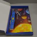 Bilingual Interactive for Kids Talking Dinosaur Space Poster for Kids Learning and Educational Toys,Talking Educational Dinosaur Toy for Ages 3 to 12 Years Old,Space Theme Wall Decor for Preschool