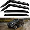 Window Visors Rain Guards for Jeep Wrangler JL 2018-2024