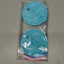 Mity rain 2PCS Silicone Tumbler Flip Straw Lid for Stanley Cup 40OZ, Spill Proof Lid Compatible with Stanley Quencher Flip Straw Lids for Replacement (Blue)