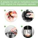 Reusable Coffee Pod Converter Compatible with Nespresso Original Line Capsule Stainless Steel Coffee Capsule Adapter Compatible with Nespresso Vertuo ENV135 GCA1 Machine