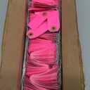 Top Pack Supply Shipping Tags, Pre-Wired, 13 Pt., 2 3/4" x 1 3/8", Fluorescent Pink (Pack of 1000)