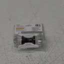 Prime-Line E 28318 Mortise Style Fluted Glass Door Knobs - Perfect for Replacing Broken Antique Lock Sets on Interior Doors, Features 2 In. Outside Diameter Knobs, Matte Black (1 Set)
