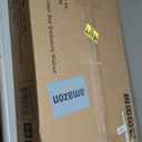 unipaws Cat Litter Box Enclosure Furniture with Storage Shelf, Tall Hidden Litter Box Cover for Tall or Top Entry Litter Box, Kitty Enclosed Cabinet, Cat Box with Odor Control, Walnut and Black