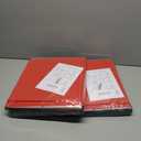 2 x Christmas Figurine Storage Box & Nutcracker Storage Containers with Visible Lid for 15-inch Collectibles, Large Holiday Ornament Decor Organizer Keeps 8 Figurines, Xmas Decoration Storage Box, Red