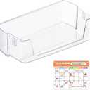 UPGRADED DA97-20989A Refrigerator Door Shelf Bin Compatible with Samsung Refrigerator Door Shelf Replacement, Samsung RF28T5001SR Left Door Bin, RF28T5021SR RF28T5101SR DA63-09780A Fridge Door Shelves