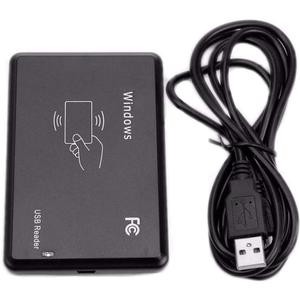 HiLetgo 125Khz EM4100 USB RFID ID Card Reader Swipe Card Reader Plug and Play with Cable First 10 Digit (Only Read 125kHz ID Card, Cannot Read IC Card See Product Pictures)