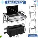 2pcs Walker Basket with Tray for Folding Rolling Walker Accessories,Classic