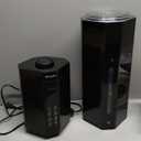 GloryAir Humidifiers for Bedroom - GloryAir 2.38Gal/9L Top Fill Warm & Cool Mist Humidifier for Large Room 750ft with Auto Mode 7-Color Light, Humidistat, Quiet Humidifier for Plants Baby Adults Home & Office (Black)