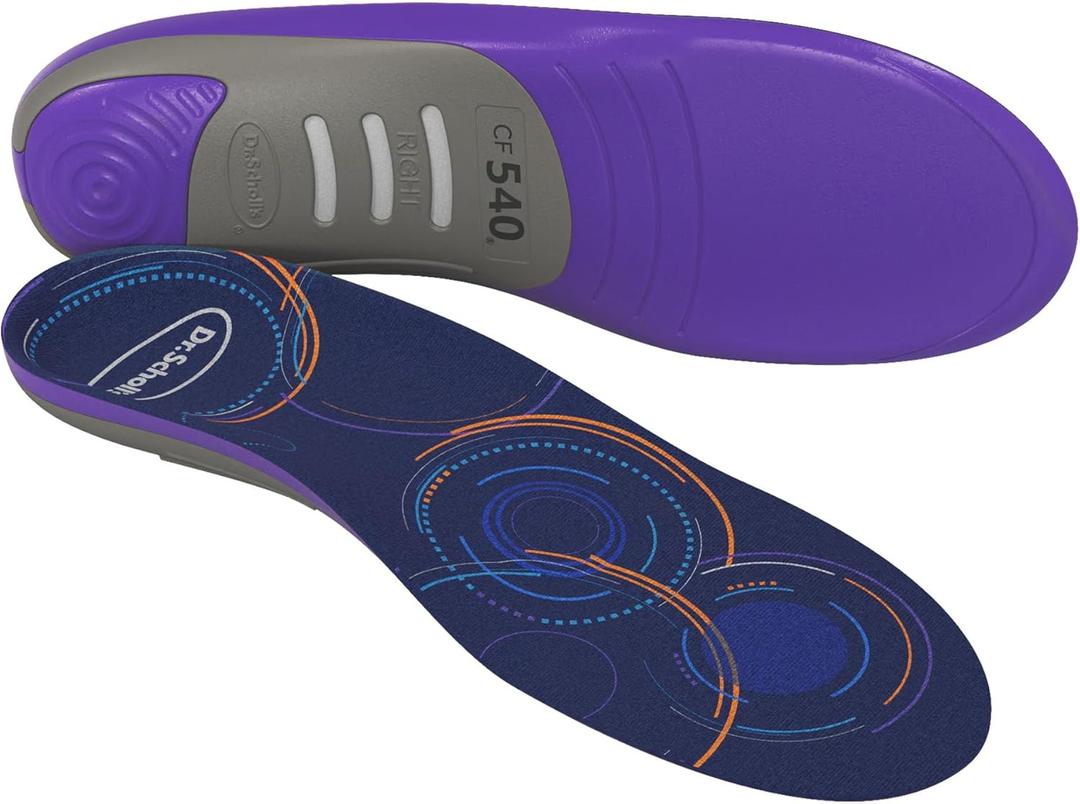 Dr. Scholl's Custom FiT Comfort  Plantar Fasciitis Insoles, Orthotics Shoe Inserts with Arch Support for Men & Women, Suitable for 220+ lbs, Stay on Your Feet All-Day with Optimum Cushioning, CF540