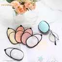 Nuanchu 6 Pcs Silk Eye Patches for Adults Kids Men Women Lazy Eye Amblyopia Soft Glasses Patches for Left or Right Eyes Cover(Novel Color)