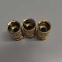 HQMPC Garden Hose Quick Connector Water Hose Quick Connect ¾ inch GHT Brass Easy Connect Fitting Quick Connect Hose Fittings Garden Hose Fitting Water Hose Connectors (3SETS)