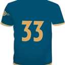 Lucy 33 T Shirt Lucy Blue Short Sleeve Shirt 3D Print Unisex Novelty Shirt (Blue, S)