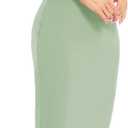 JLCNCUE Women's Spaghetti Straps V Neck Bodycon Mermaid Dress Elegant Ruffles Midi Dress Cocktail Evening Party Dress 325 (Green, M)