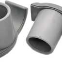 ComsenMed Walker Glide Skis, Universal Fit, Extra Durable,for 1 1/8 Inch Tubes,Universal Replacement Glide Caps,Heavy Duty Walker Coaster Skis for,Walker Parts,Walker Tips,(Gray) 1 Pair