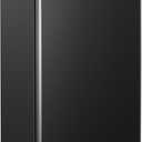 EUHOMY 3.2 Cu.Ft Mini Fridge with Freezer, Single Door Compact Refrigerator, Adjustable Thermostat, Mini Refrigerator Energy Saving, Mini fridge for Bedroom, Dorm, Office, Black