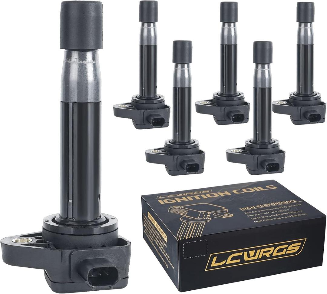 Set of 6 Ignition Coil Pack for 2008 2009 2010 2011 2012 2013 2014 2015 2016 2017 Honda Odyssey Accord Crosstour Pilot Ridgeline Acura TL RL TSX 3.5 V6 Replaces UF603
