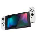 eXtremeRate DIY Replacement Shell Buttons for Switch & Switch OLED, White Custom Housing Case with Full Set Button for Joycon Handheld Controller - Controller NOT Included