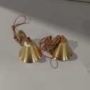 YOUEON 2 Pcs Chinese Lucky Bell for Wealth and Safe, Chinese Hanging Decor Wind Chimes with Coins for Good Luck, Peace and Success for Indoor Outdoor Patio Front Door