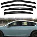 Tape-On Window Visors Rain Guards for 2025 2026 Kia K4, Window Deflectors, Reduce Wind Noise & Weather Protectionr for 2025 2026 Kia K4 Accessories (4 PCS)