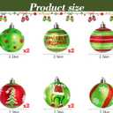 12Pcs Christmas Balls Tree Decorations, 2.4inch Plastic Shatterproof Glitter Hanging Ornaments for Christmas Tree Home Kitchen Office Indoor Xmas Tree Wall Window Fireplace Mantel Decor (Grey Pink White Red Brown)